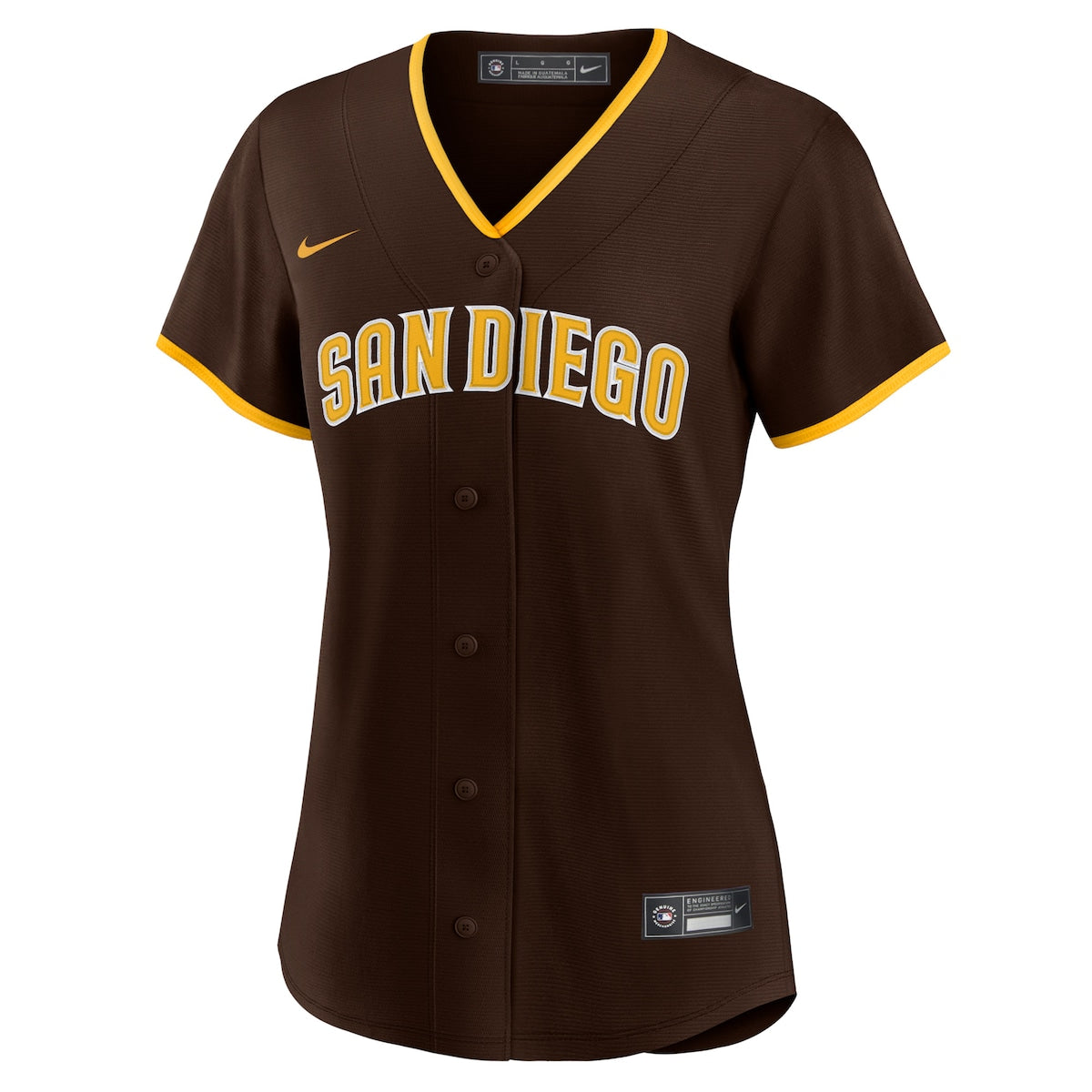 Women's Nike Padres Home Replica Team Jersey - Brown